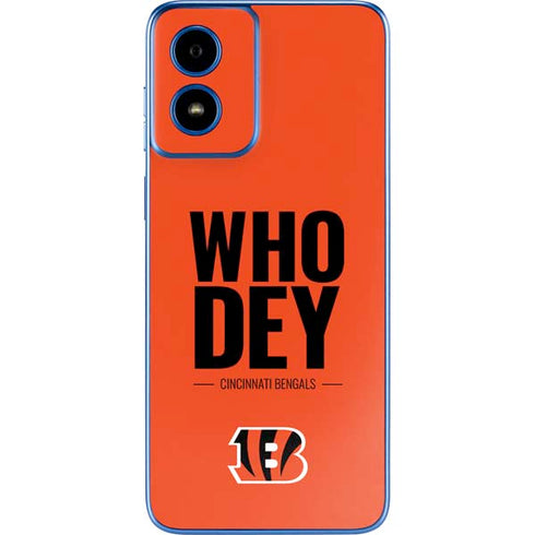 NFL Cincinnati Bengals Team Motto Moto G Play 4G (2024) Skin