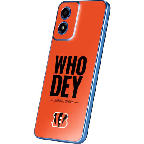 NFL Cincinnati Bengals Team Motto Moto G Play 4G (2024) Skin