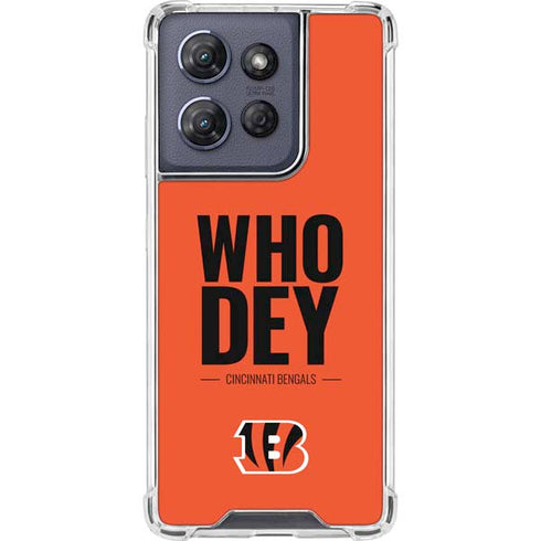 NFL Cincinnati Bengals Team Motto Moto G Play 5G (2025) Clear Case