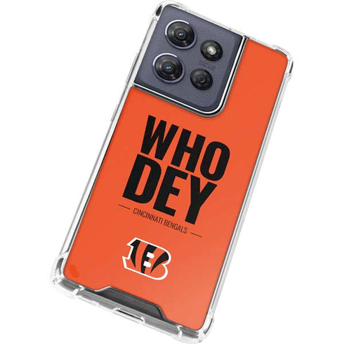 NFL Cincinnati Bengals Team Motto Moto G Play 5G (2025) Clear Case