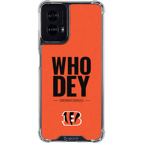 NFL Cincinnati Bengals Team Motto Moto G Power 5G (2024) Clear Case