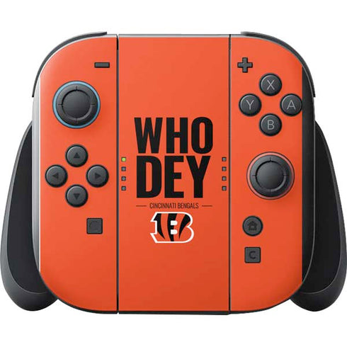 NFL Cincinnati Bengals Team Motto Nintendo Switch 2 (2025) with Joy-Con Skin