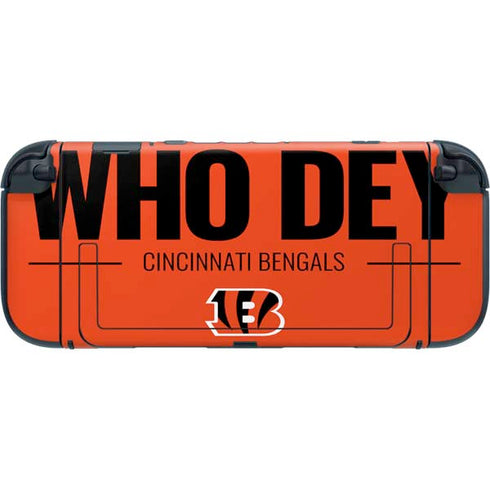 NFL Cincinnati Bengals Team Motto Nintendo Switch 2 (2025) with Joy-Con Skin