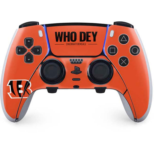 NFL Cincinnati Bengals Team Motto PS5 DualSense Edge Pro Controller Skin