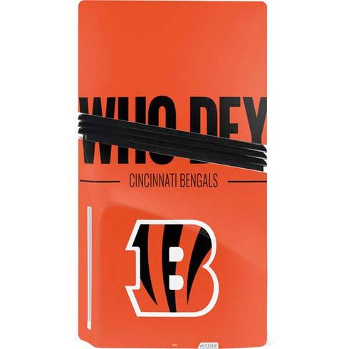 NFL Cincinnati Bengals Team Motto PS5 Pro Disk Console Skin