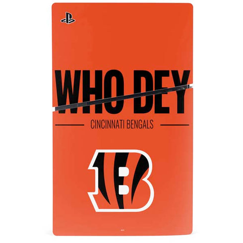 NFL Cincinnati Bengals Team Motto PS5 Slim Digital Edition Console Skin