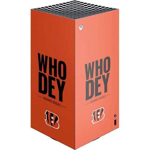 NFL Cincinnati Bengals Team Motto XBox Series X Digital Edition Console Skin