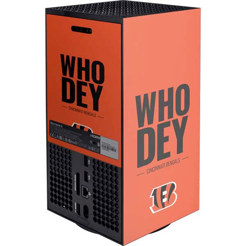 NFL Cincinnati Bengals Team Motto XBox Series X Digital Edition Console Skin