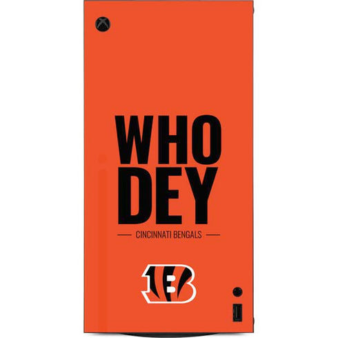 NFL Cincinnati Bengals Team Motto XBox Series X Digital Edition Console Skin