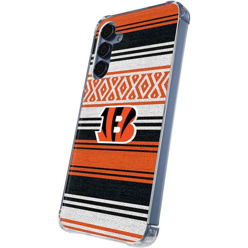 NFL Cincinnati Bengals Trailblazer Galaxy A55 5G Clear Case