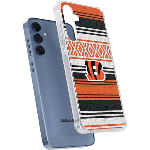 NFL Cincinnati Bengals Trailblazer Galaxy A55 5G Clear Case