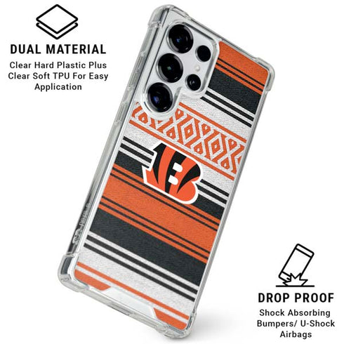 NFL Cincinnati Bengals Trailblazer Galaxy S25 Ultra Clear Case