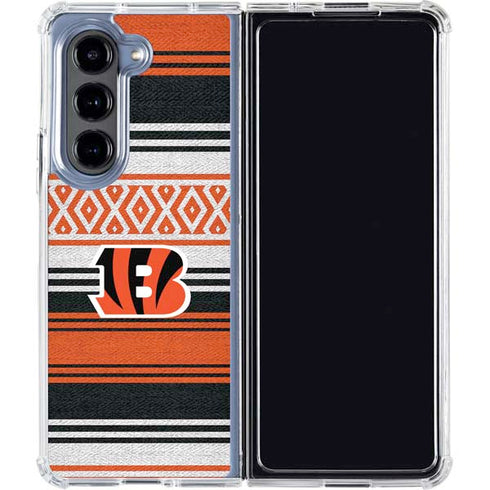 NFL Cincinnati Bengals Trailblazer Galaxy Z Fold5 5G Clear Case