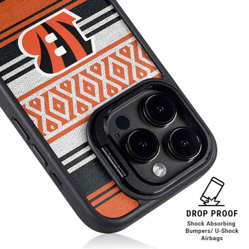 NFL Cincinnati Bengals Trailblazer iPhone 15 Pro Max Kickstand Case