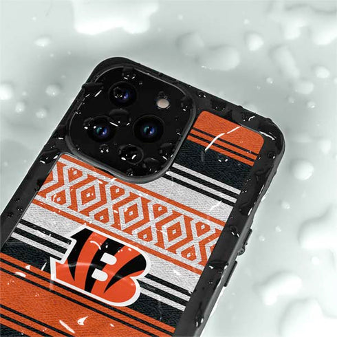 NFL Cincinnati Bengals Trailblazer iPhone 15 Pro Waterproof Case