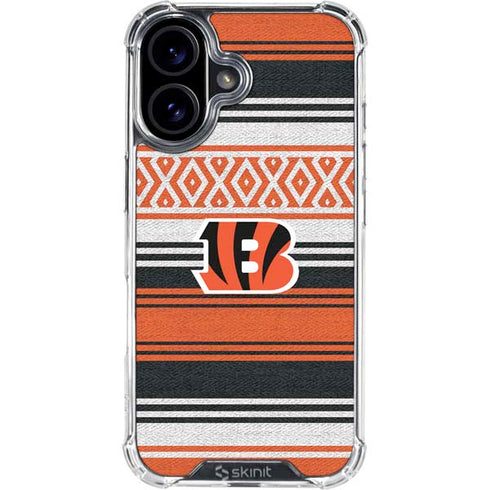 NFL Cincinnati Bengals Trailblazer iPhone 16 Plus Clear Case