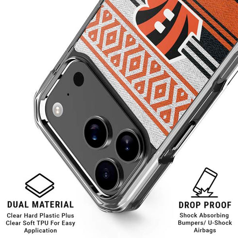 NFL Cincinnati Bengals Trailblazer iPhone 18 Pro Clear Case