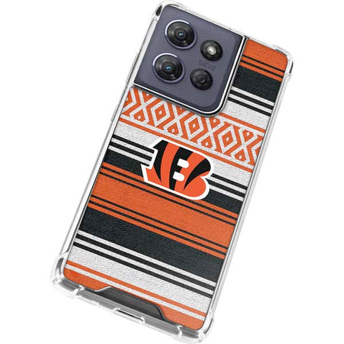 NFL Cincinnati Bengals Trailblazer Moto G 5G (2025) Clear Case