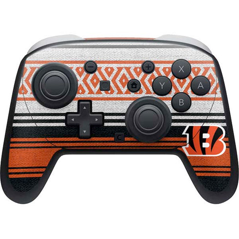 NFL Cincinnati Bengals Trailblazer Nintendo Switch 2 (2025) Pro Controller Skin