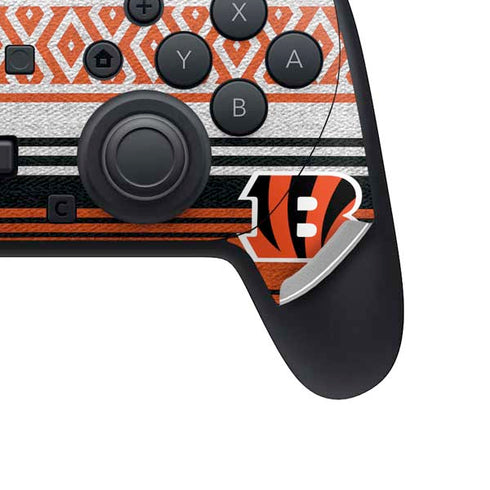 NFL Cincinnati Bengals Trailblazer Nintendo Switch 2 (2025) Pro Controller Skin