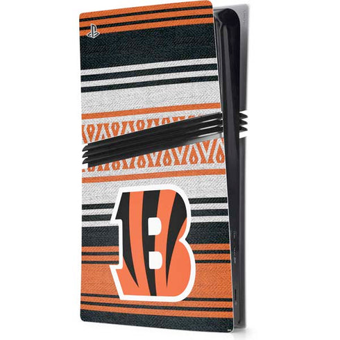 NFL Cincinnati Bengals Trailblazer PS5 Pro Console Skin