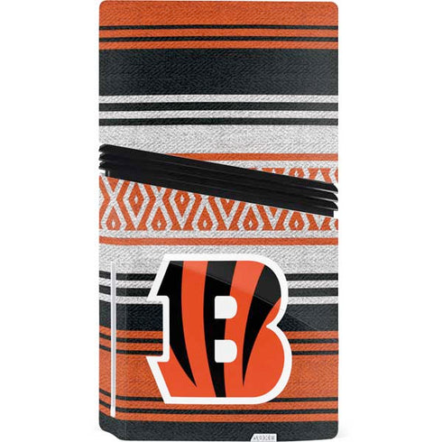 NFL Cincinnati Bengals Trailblazer PS5 Pro Disk Console Skin