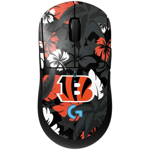 NFL Cincinnati Bengals Tropical Print G Pro Wireless Gaming Mouse Skin