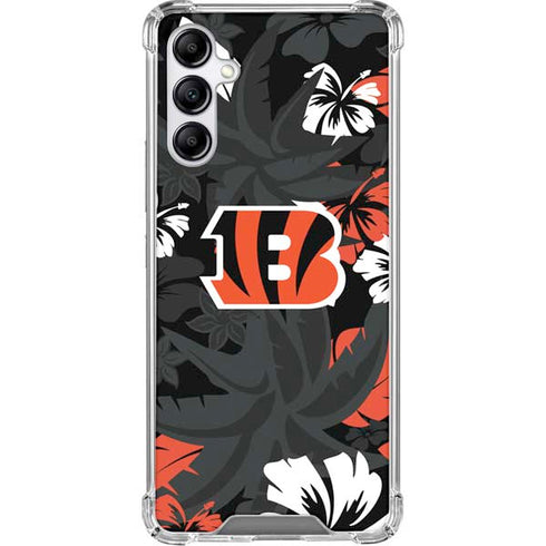 NFL Cincinnati Bengals Tropical Print Gabb Phone 4 Clear Case