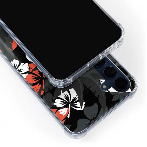 NFL Cincinnati Bengals Tropical Print Galaxy A35 5G Clear Case