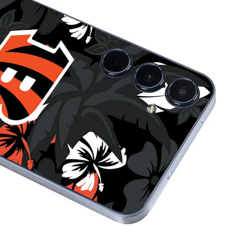 NFL Cincinnati Bengals Tropical Print Galaxy A35 5G Skin