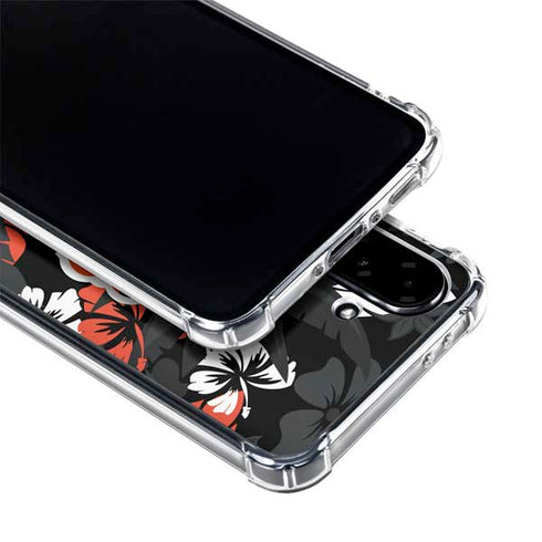 NFL Cincinnati Bengals Tropical Print Galaxy A36 5G Clear Case