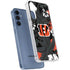NFL Cincinnati Bengals Tropical Print Galaxy A55 5G Clear Case