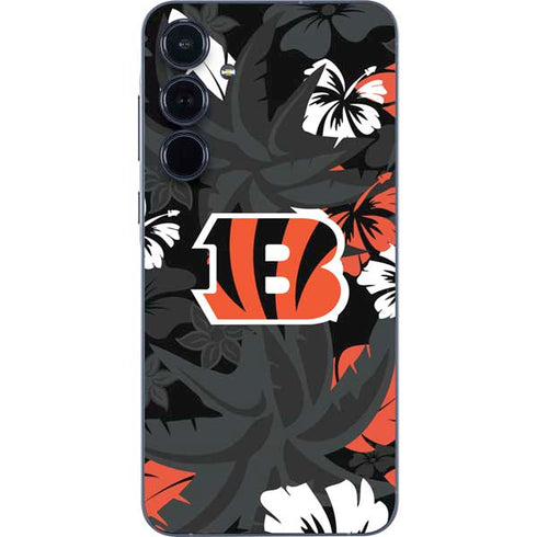 NFL Cincinnati Bengals Tropical Print Galaxy A55 5G Skin