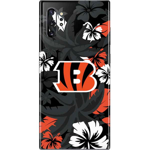 NFL Cincinnati Bengals Tropical Print Galaxy Note 10 Plus Skin