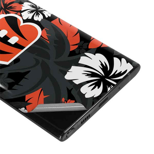 NFL Cincinnati Bengals Tropical Print Galaxy Note 10 Plus Skin