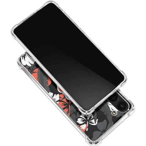 NFL Cincinnati Bengals Tropical Print Galaxy S24 FE Clear Case