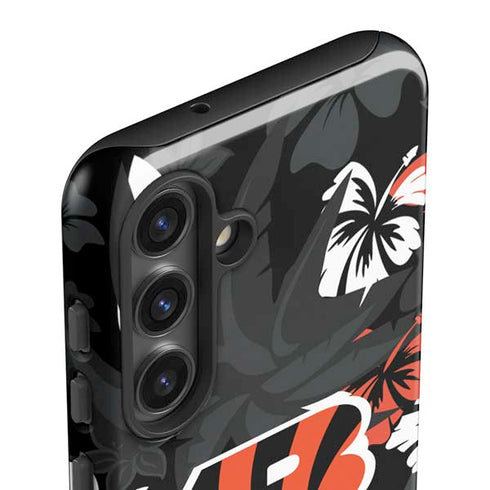 NFL Cincinnati Bengals Tropical Print Galaxy S25 Impact Case