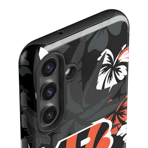 NFL Cincinnati Bengals Tropical Print Galaxy S25 Plus Impact Case