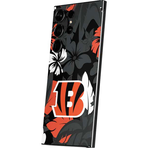 NFL Cincinnati Bengals Tropical Print Galaxy S25 Ultra Skin