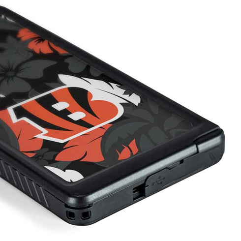 NFL Cincinnati Bengals Tropical Print Galaxy S24 Ultra Waterproof Case