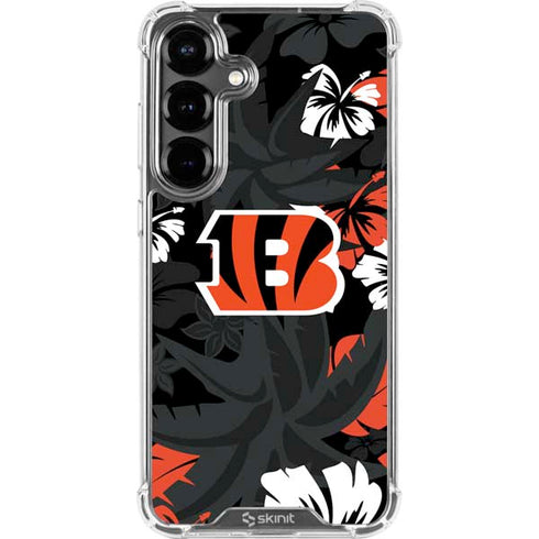 NFL Cincinnati Bengals Tropical Print Galaxy S26 Plus Clear Case