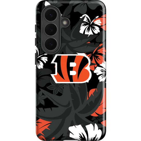 NFL Cincinnati Bengals Tropical Print Galaxy S26 Plus Impact Case