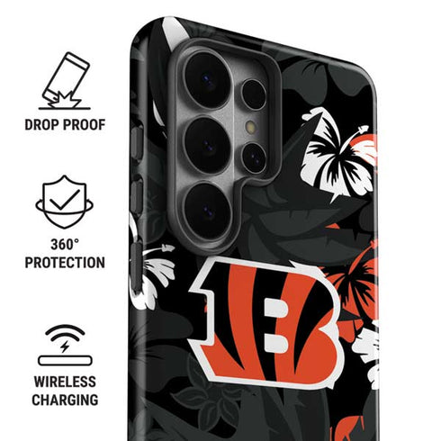 NFL Cincinnati Bengals Tropical Print Galaxy S26 Ultra Impact Case
