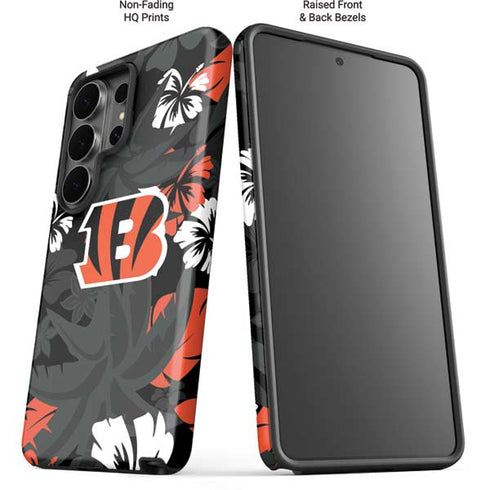 NFL Cincinnati Bengals Tropical Print Galaxy S26 Ultra Impact Case