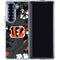NFL Cincinnati Bengals Tropical Print Galaxy Z Fold6 Clear Case