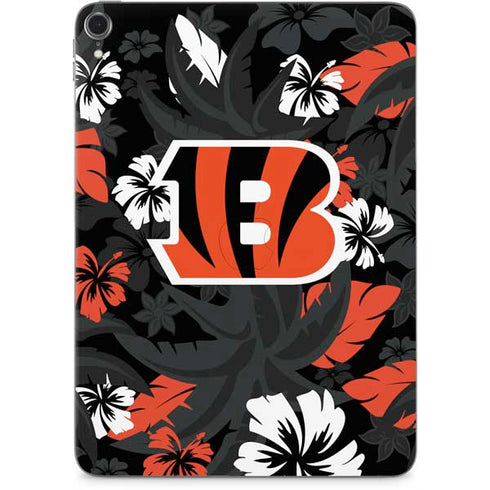 NFL Cincinnati Bengals Tropical Print Apple iPad Pro Skin