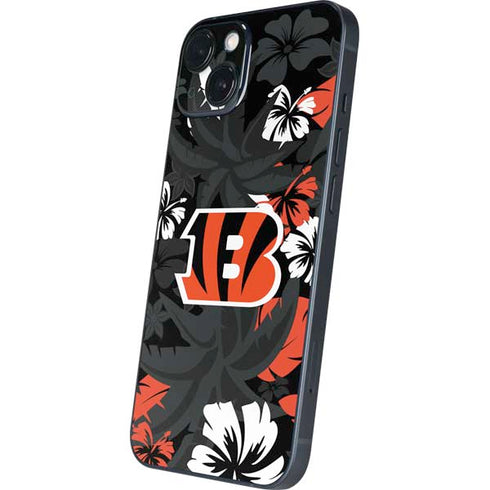 NFL Cincinnati Bengals Tropical Print iPhone Skins