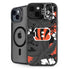 NFL Cincinnati Bengals Tropical Print iPhone 15 Plus Kickstand Case