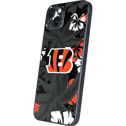NFL Cincinnati Bengals Tropical Print iPhone 15 Skin
