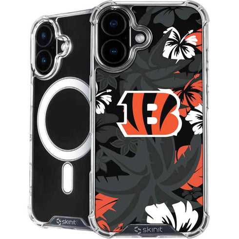 NFL Cincinnati Bengals Tropical Print iPhone 16 Plus MagSafe Case